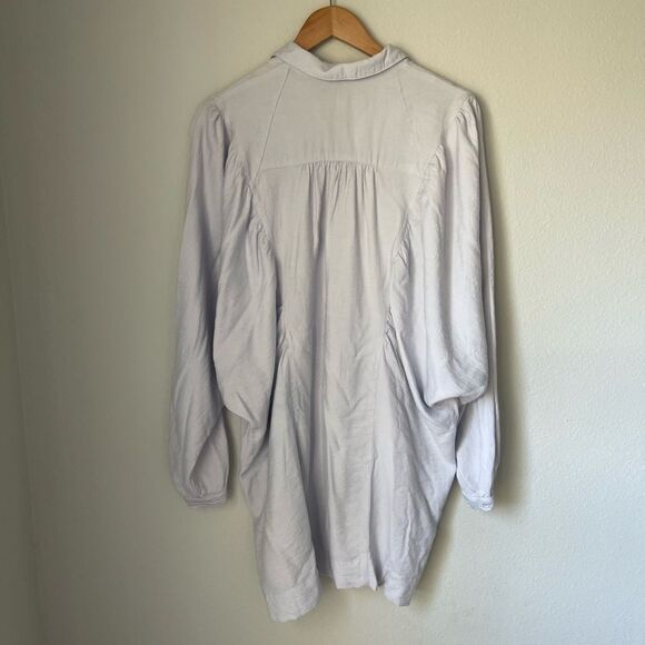 Free People Womens Fade Away Shirt Dress in Purple Ice - Picture 8 of 12